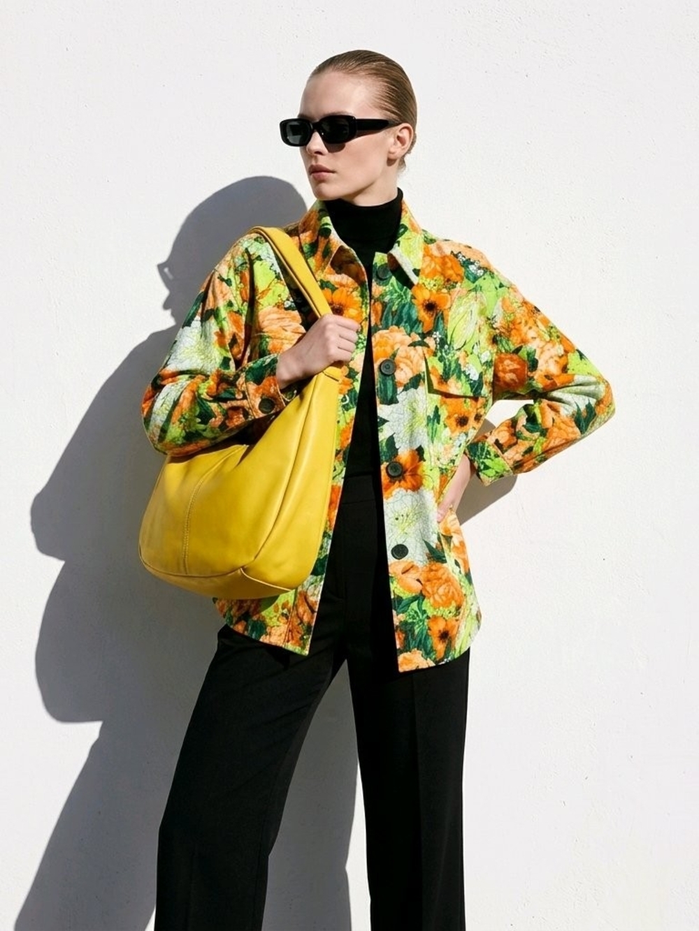 ASOS Floral Print Jacket in Multicolor